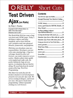 cover image of Test Driven Ajax (on Rails)